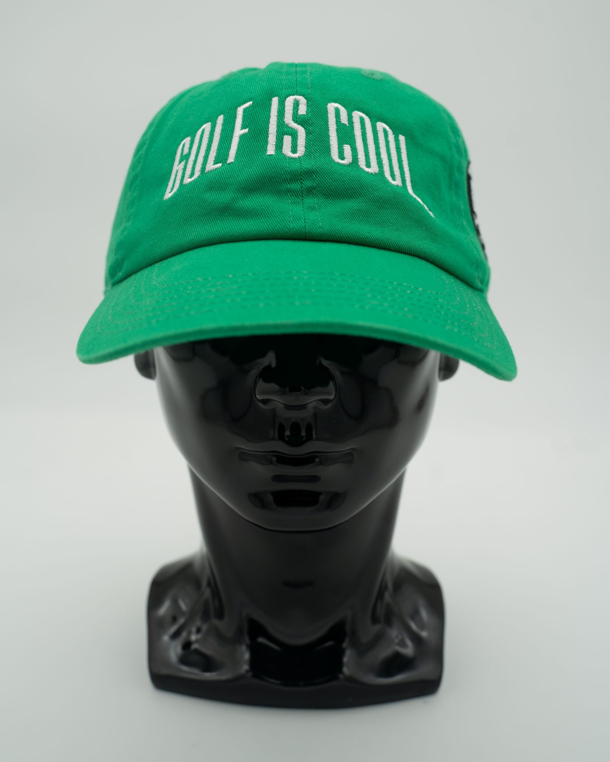 Golf is Cool Black/Green Logo V2 Baseball Cap