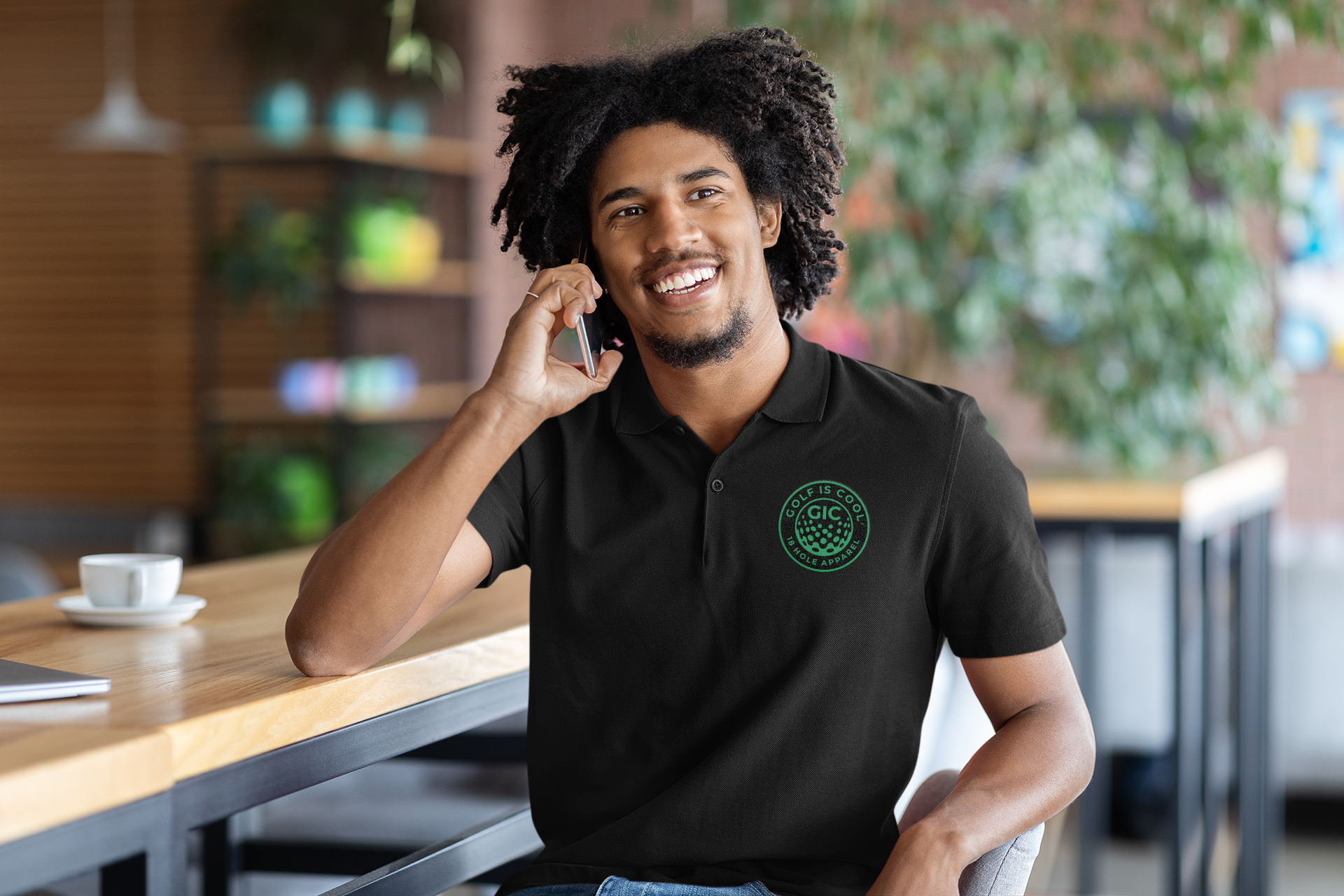 Golf is Cool 18 Hole Apparel White Polo