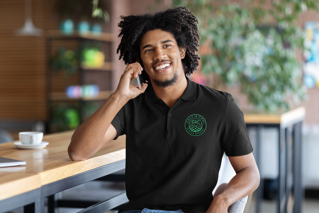 Golf is Cool 18 Hole Apparel White Polo