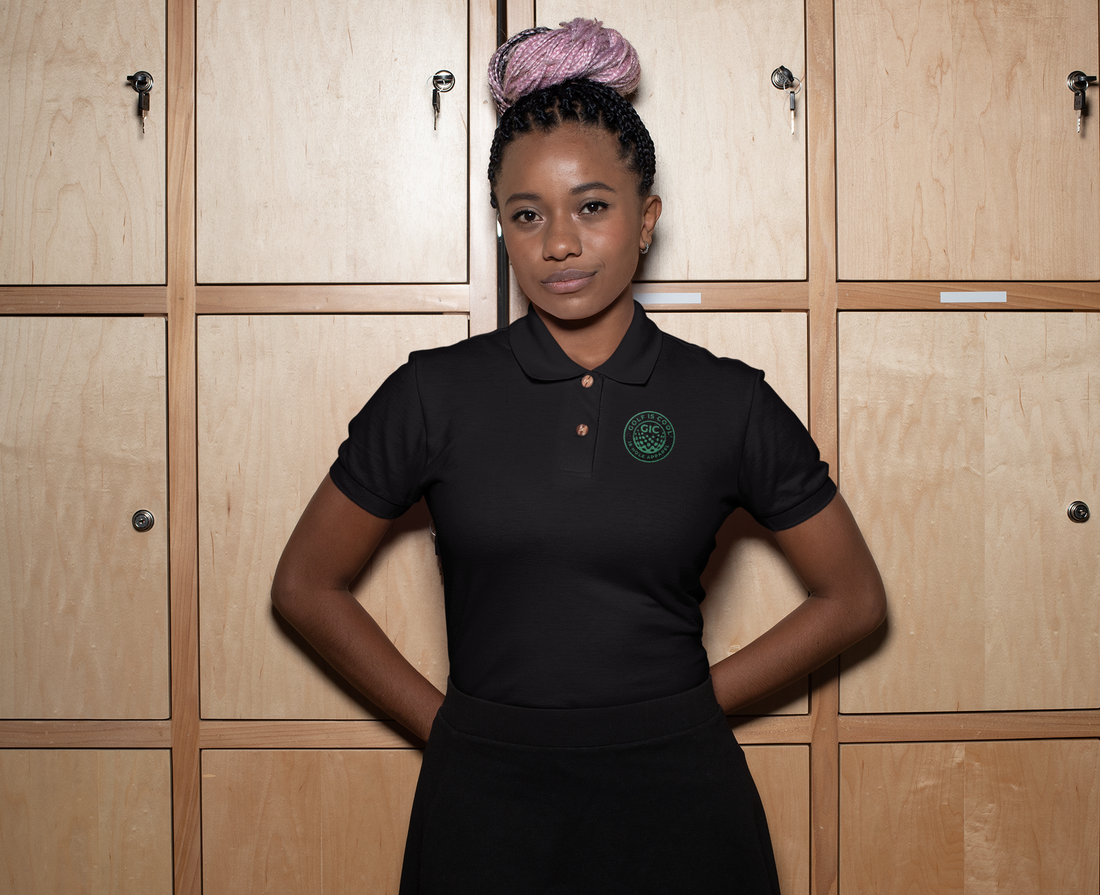 Golf is Cool 18 Hole Apparel White Polo