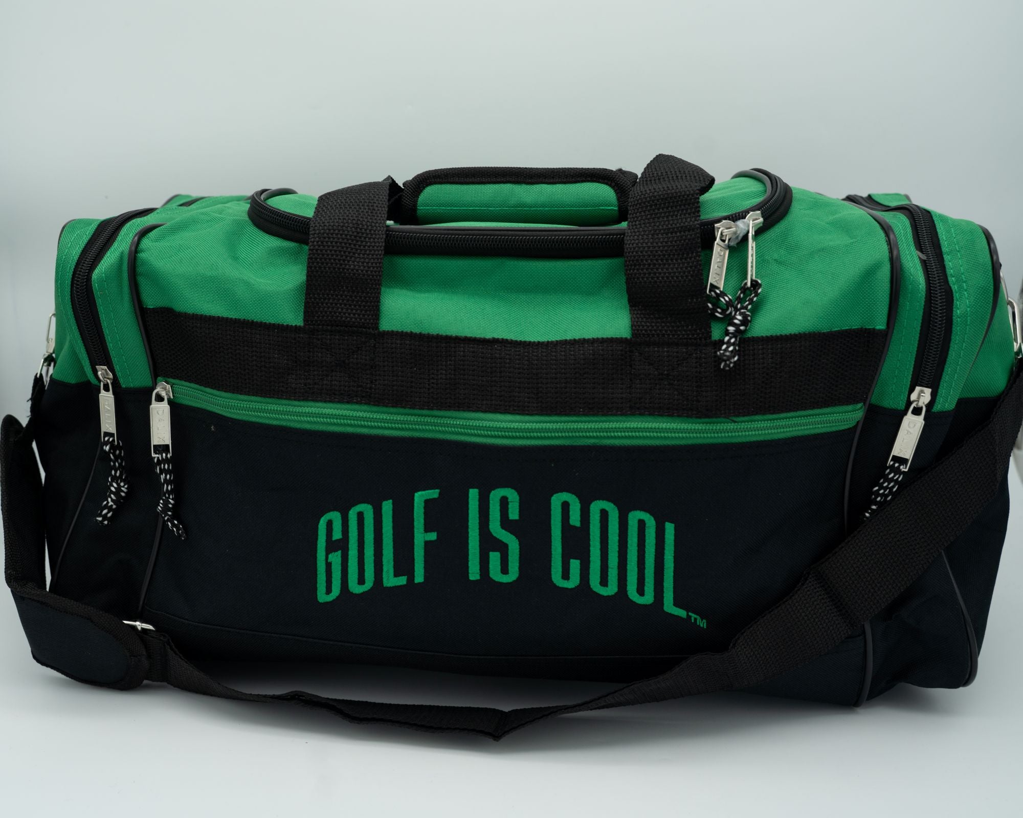 Golf is Cool Green and Black Gym Bag