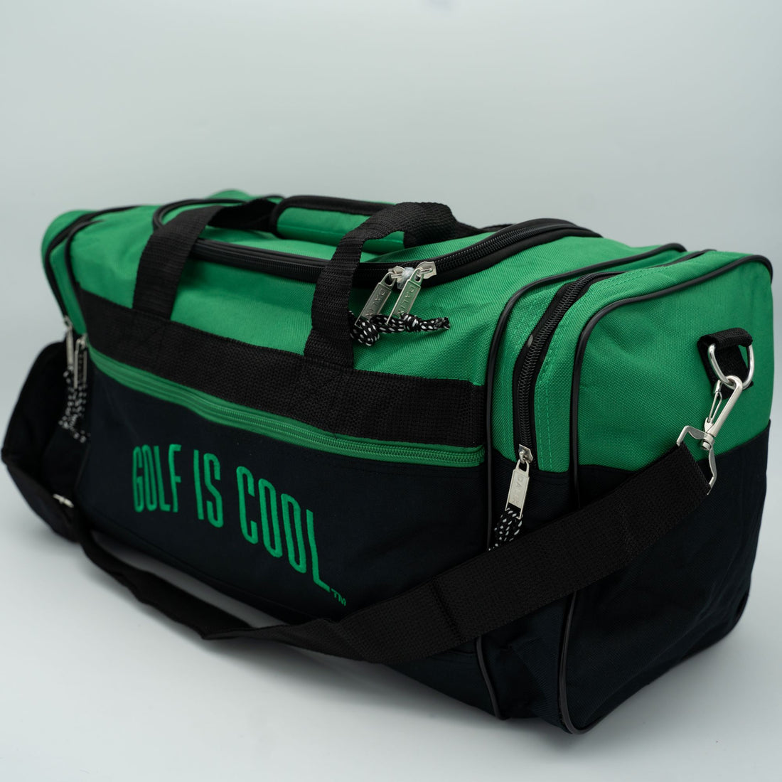 Golf is Cool Green and Black Gym Bag