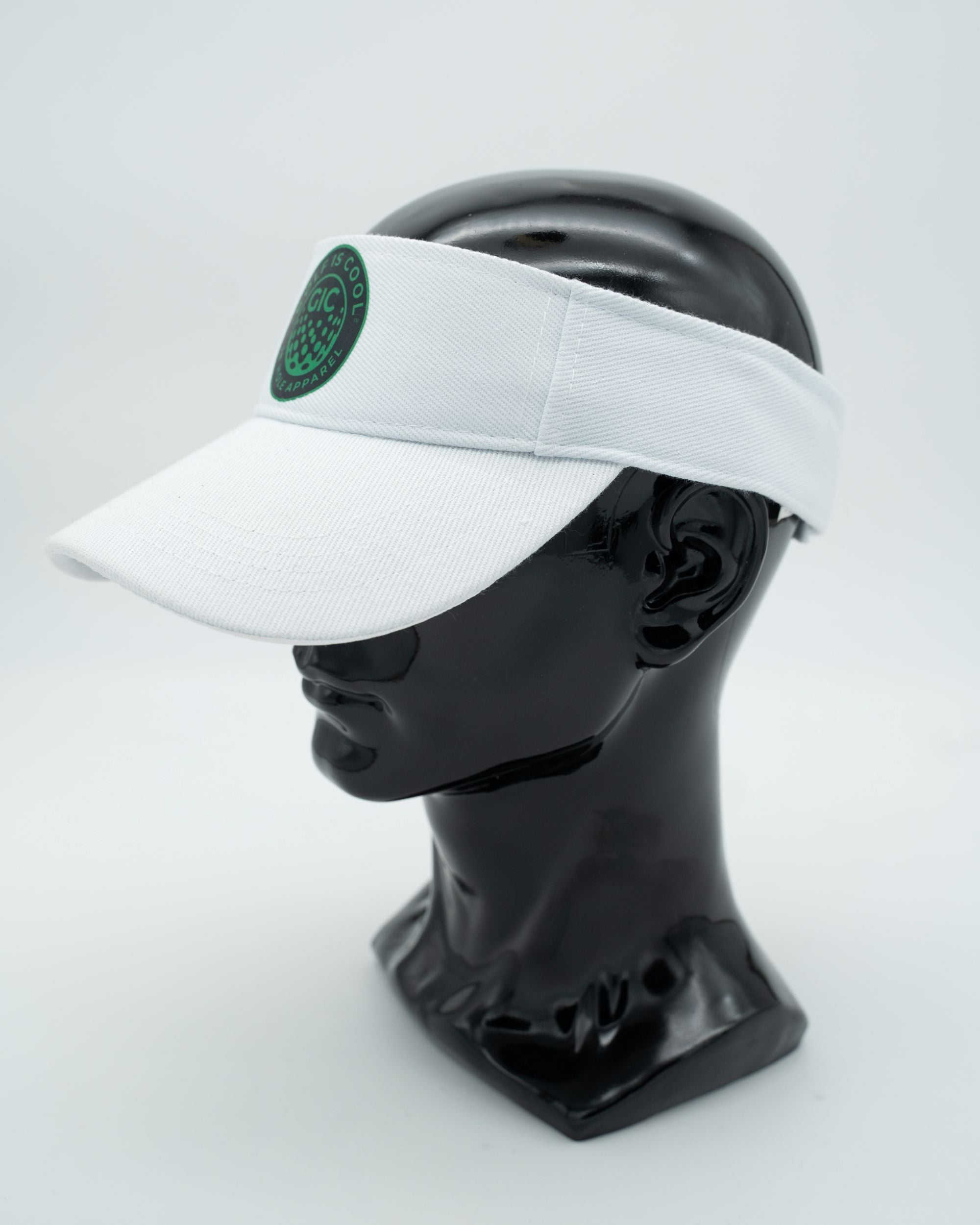 Golf Is Cool White/Green Color Visor