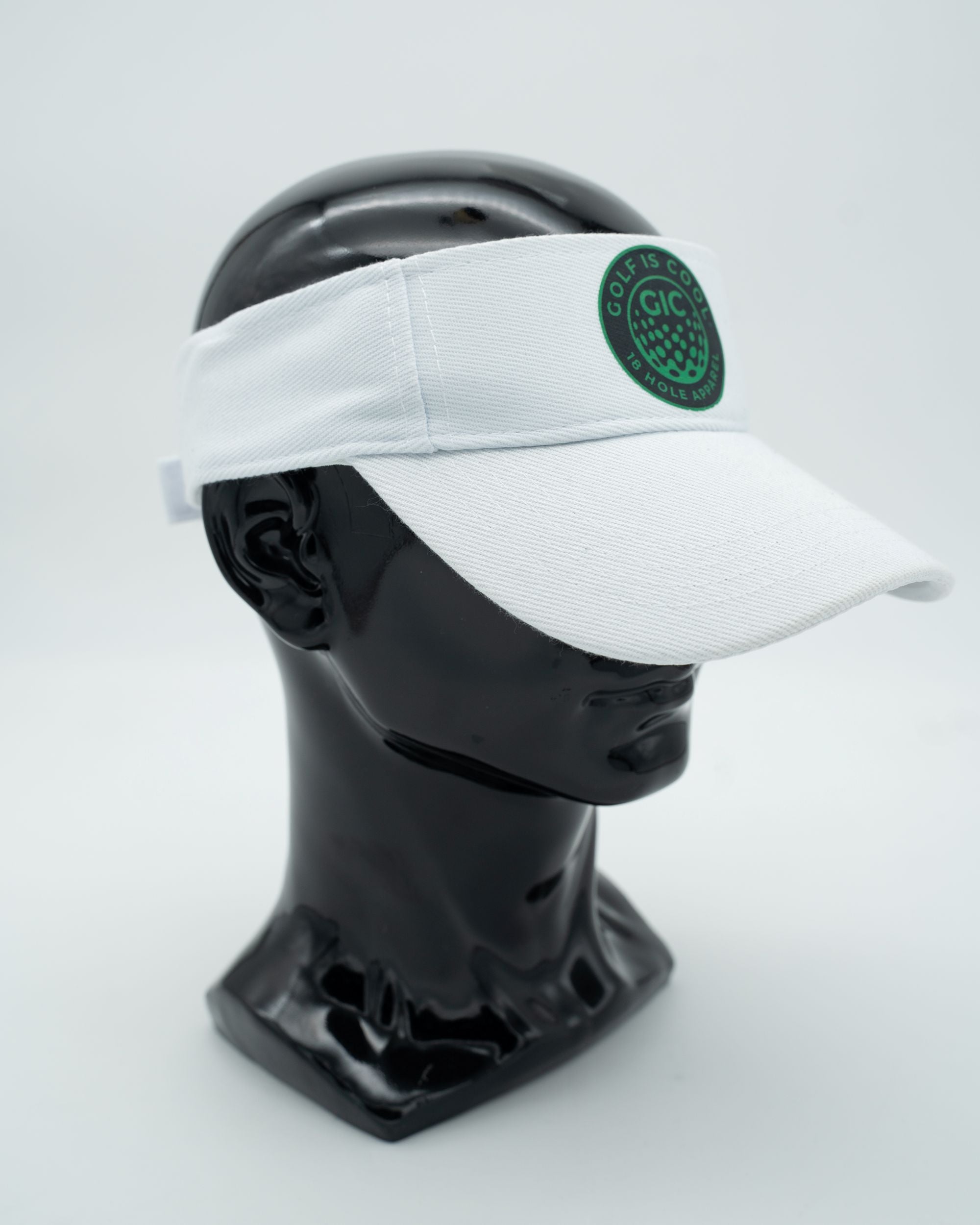 Golf Is Cool White/Green Color Visor