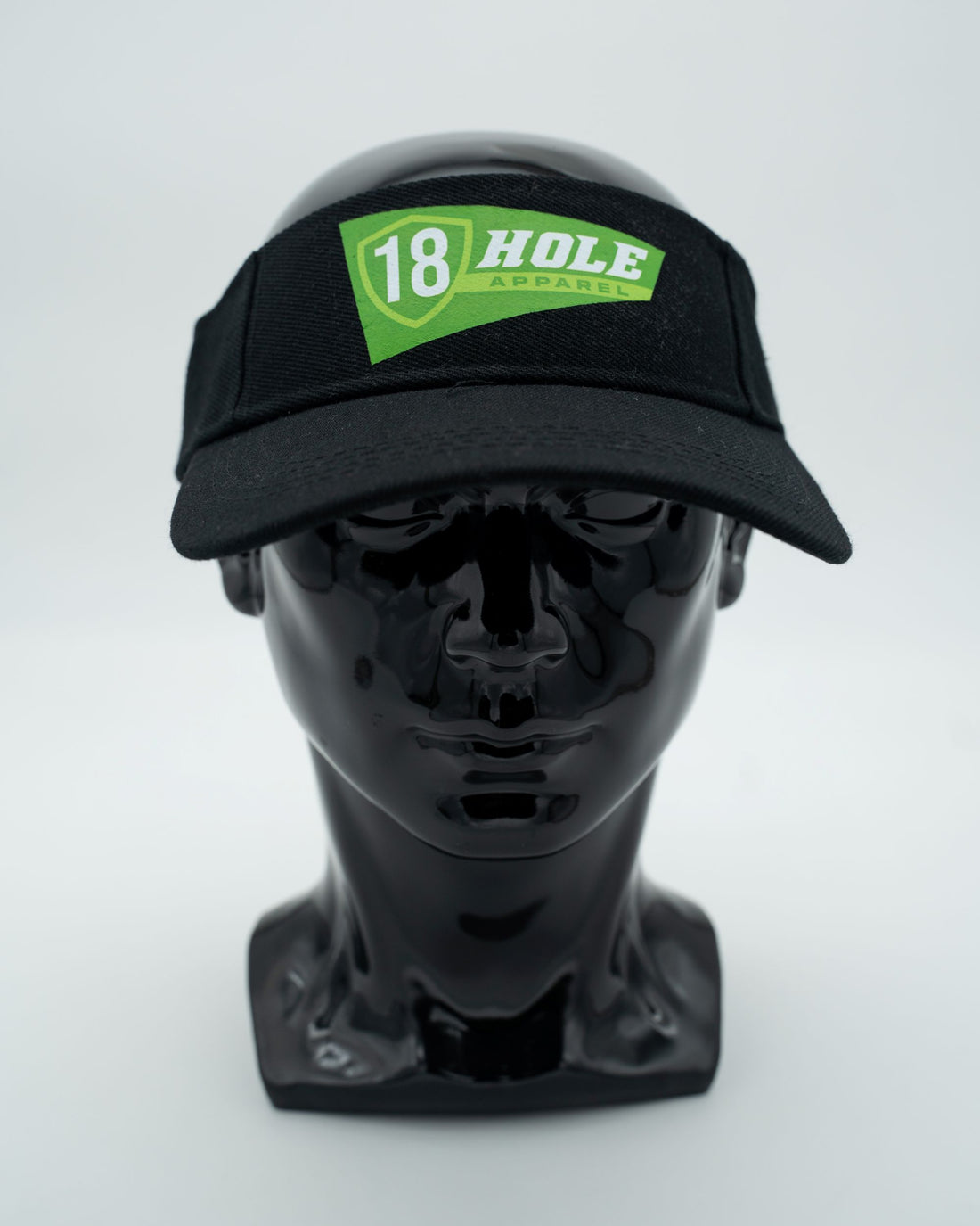 18 Hole Apparel Black Visor