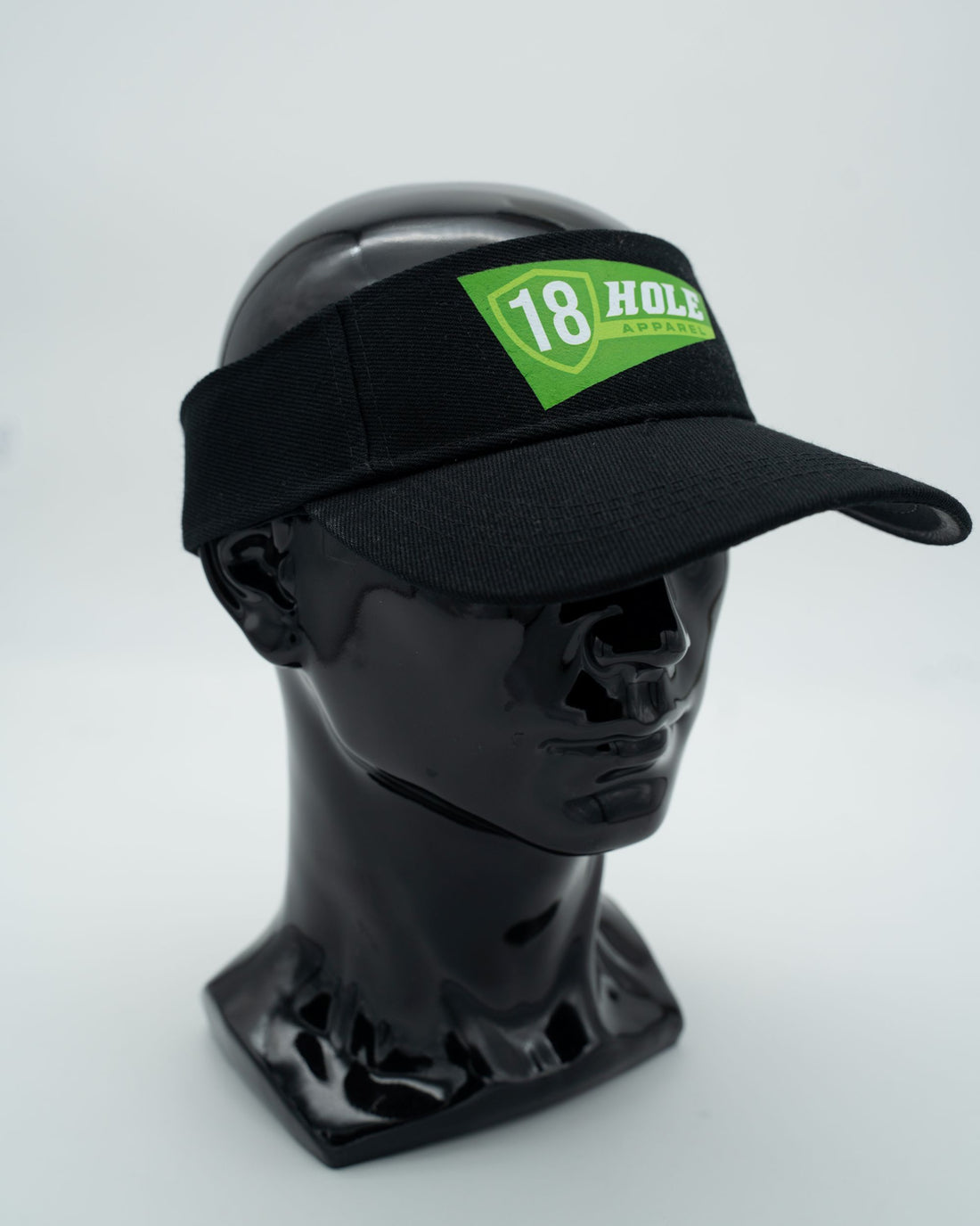 18 Hole Apparel Black Visor
