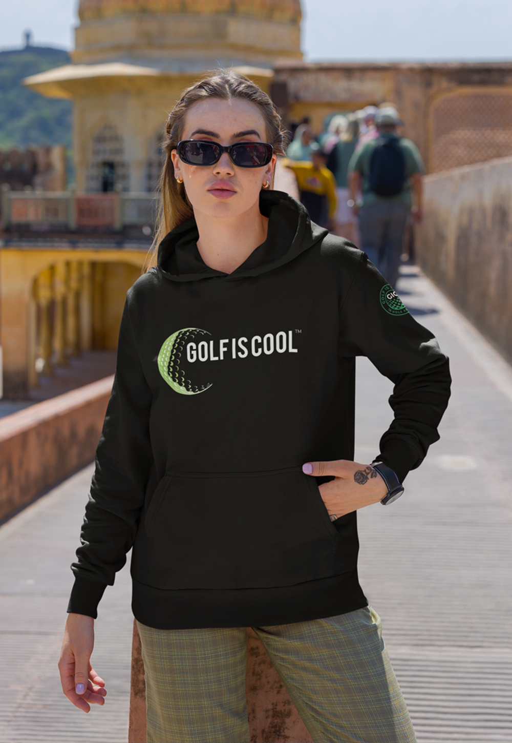 Golf is Cool Black/White Logo Hoodie