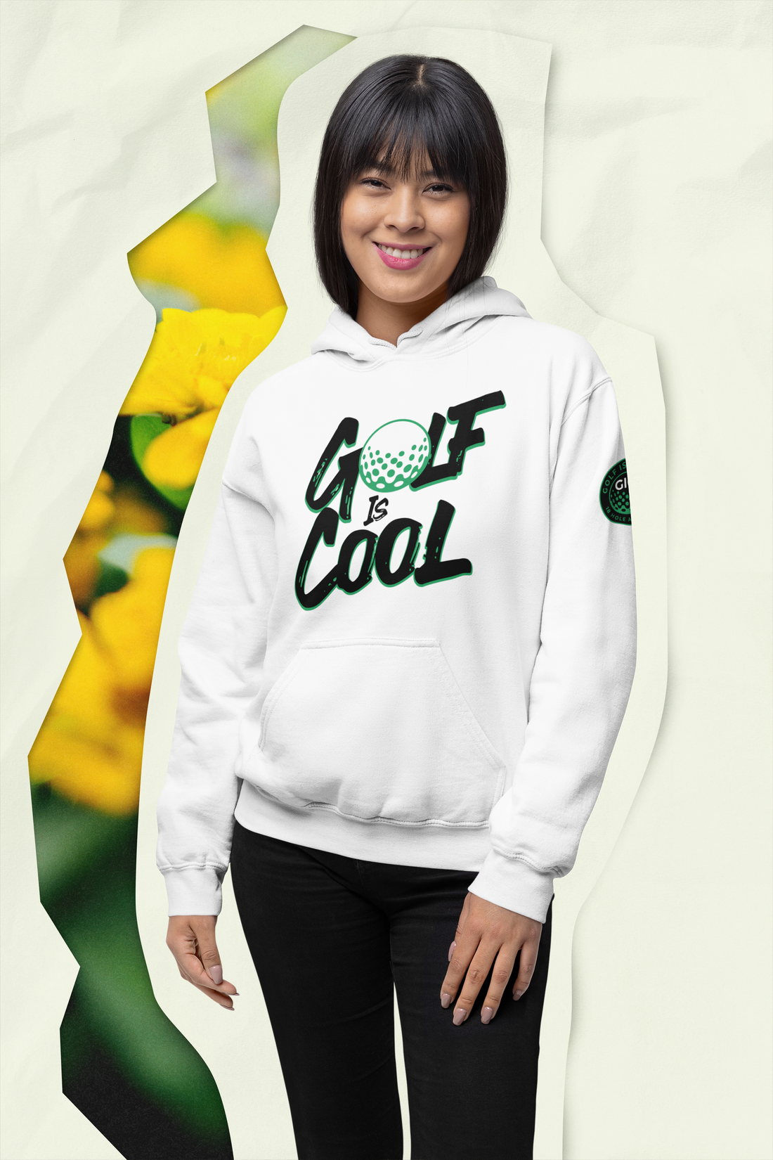 Golf is Cool Black/White Logo Hoodie